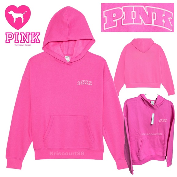 VSPINK Pink Hoodie Sweatshirt Medium NEW WITH TAGS - Picture 7 of 17